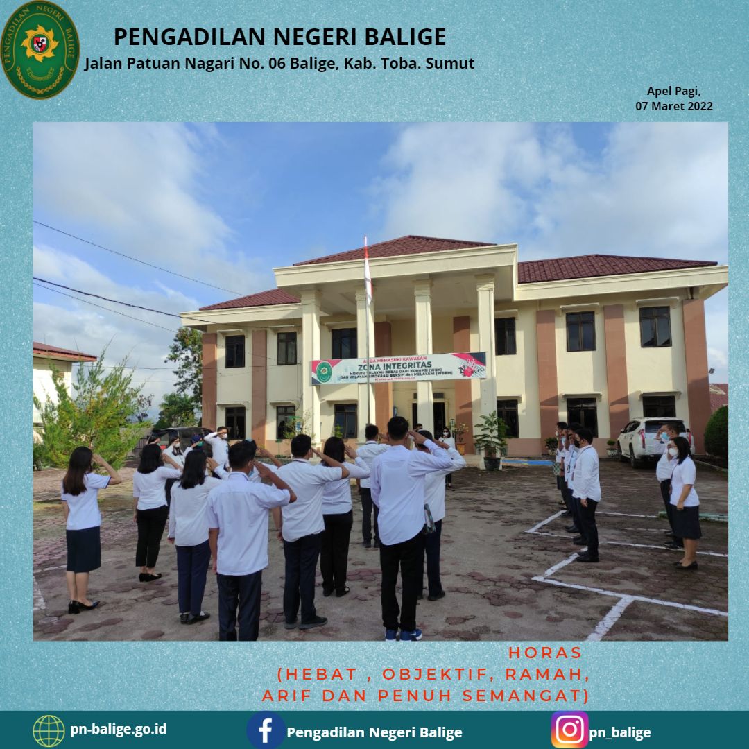 Apel Pagi Pengadilan Negeri Balige 